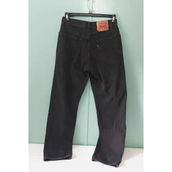 Levi’s Red Tab 550 Relaxed Fit Denim Jeans Men's 30x32.5 Black - Picture 3 of 7